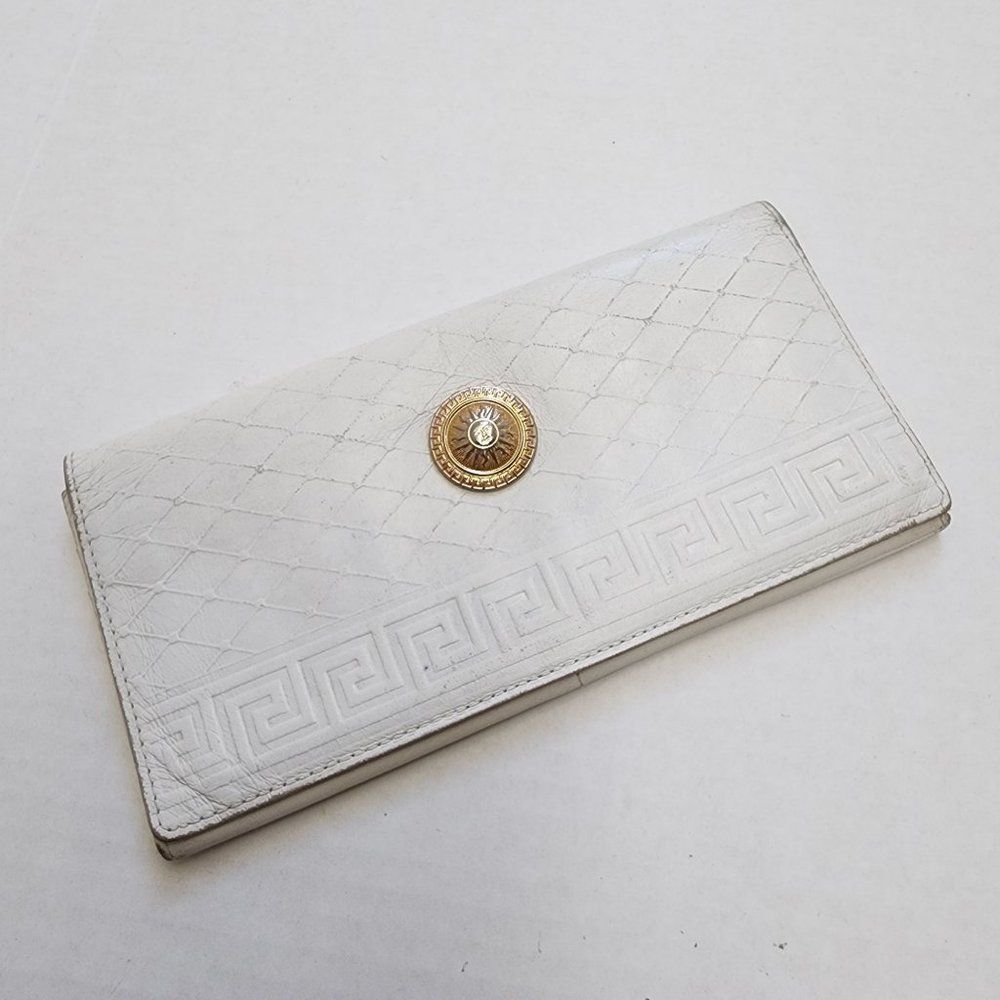 Gianni Versace Leather Long Wallet